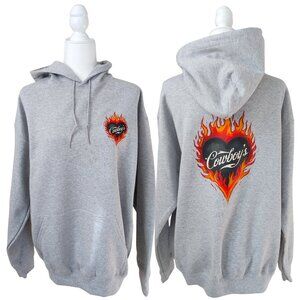 NWT Cowboys Flame Heart Hoodie